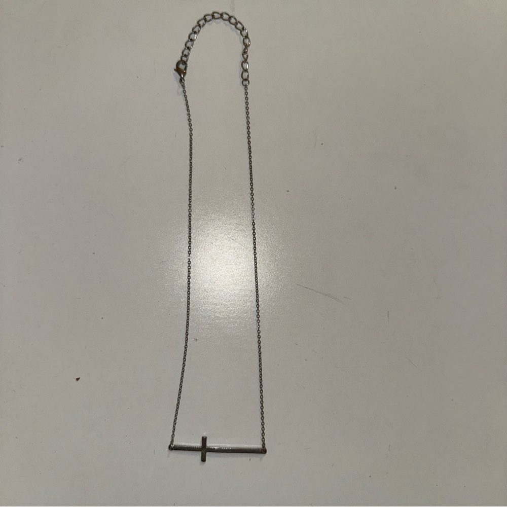 Silver Cross Necklace